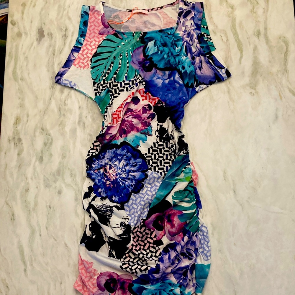 ISLA Tropical Flower Print Dress